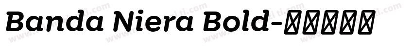 Banda Niera Bold字体转换